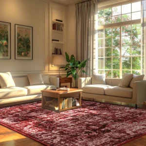 Large Size Area Rugs Modern Vintage Floral Rug Accent Carpet for Living Room Bedroom Home Decor